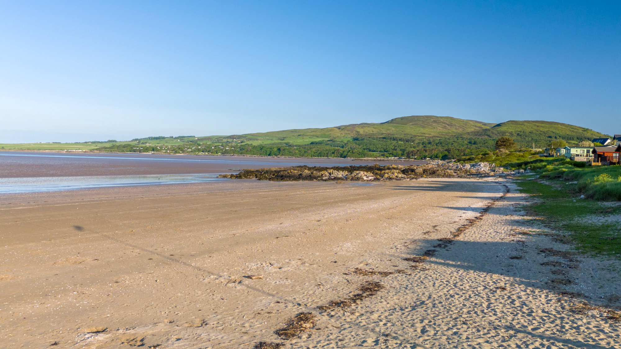 Golden sandy beach at Sandgreen