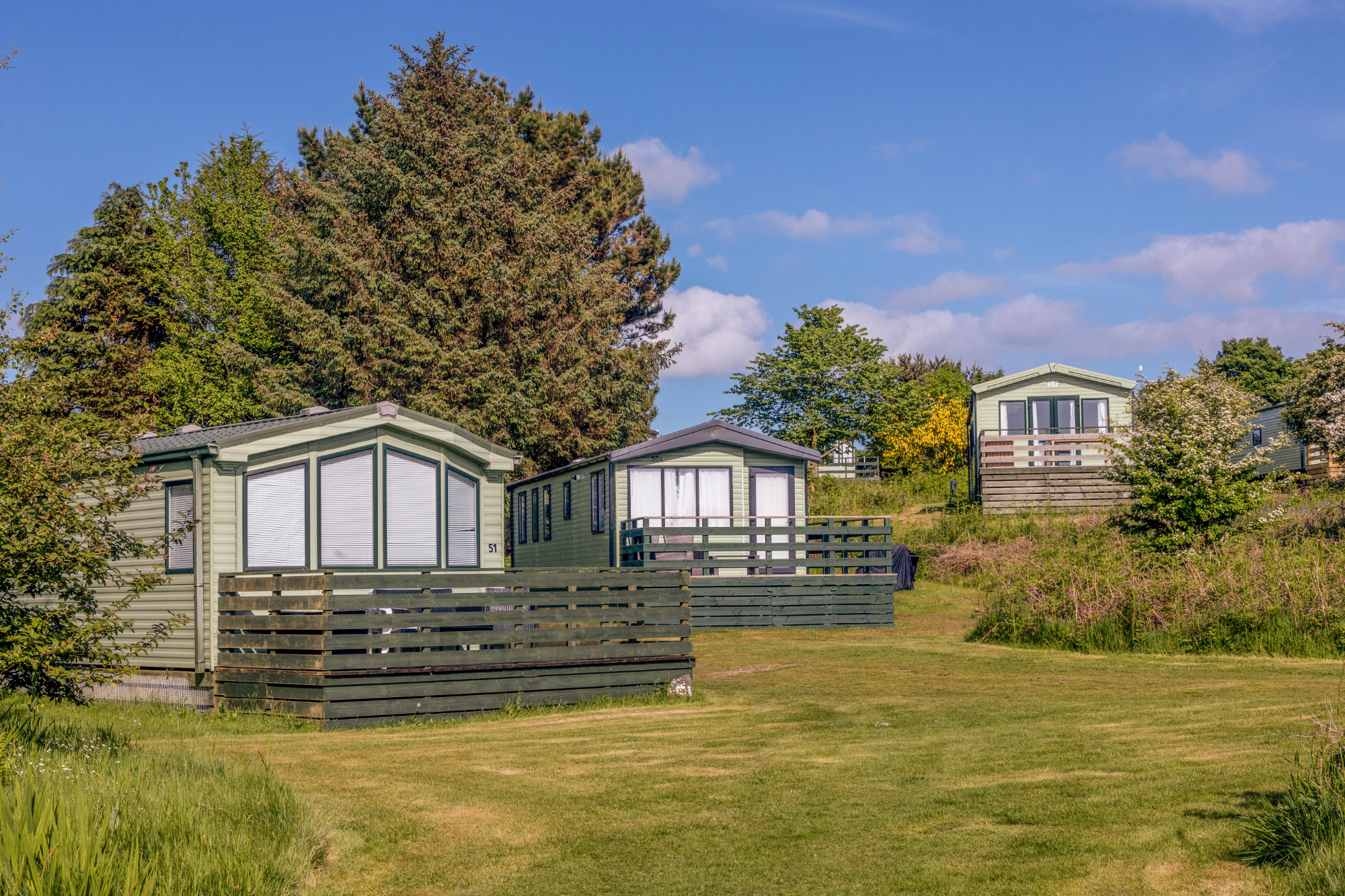 Holiday homes at Sandgreen Caravan Park