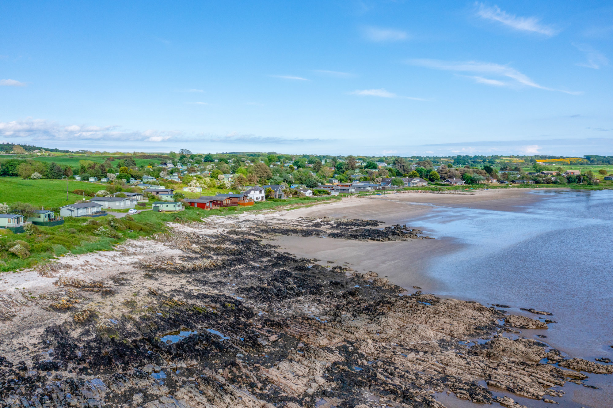 Private sandy beach at Sandgreen