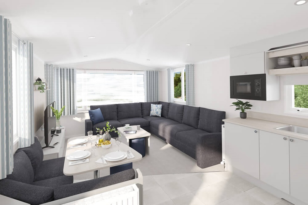 Swift Loire lounge and kitchen