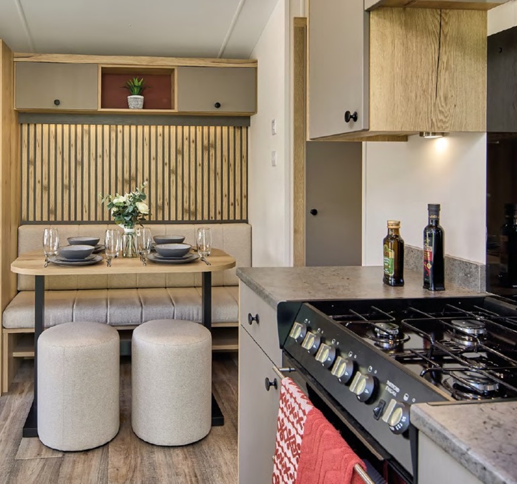 Willerby Rio kitchen and dining table