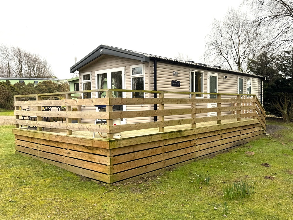 Nith hire fleet luxury caravan exterior