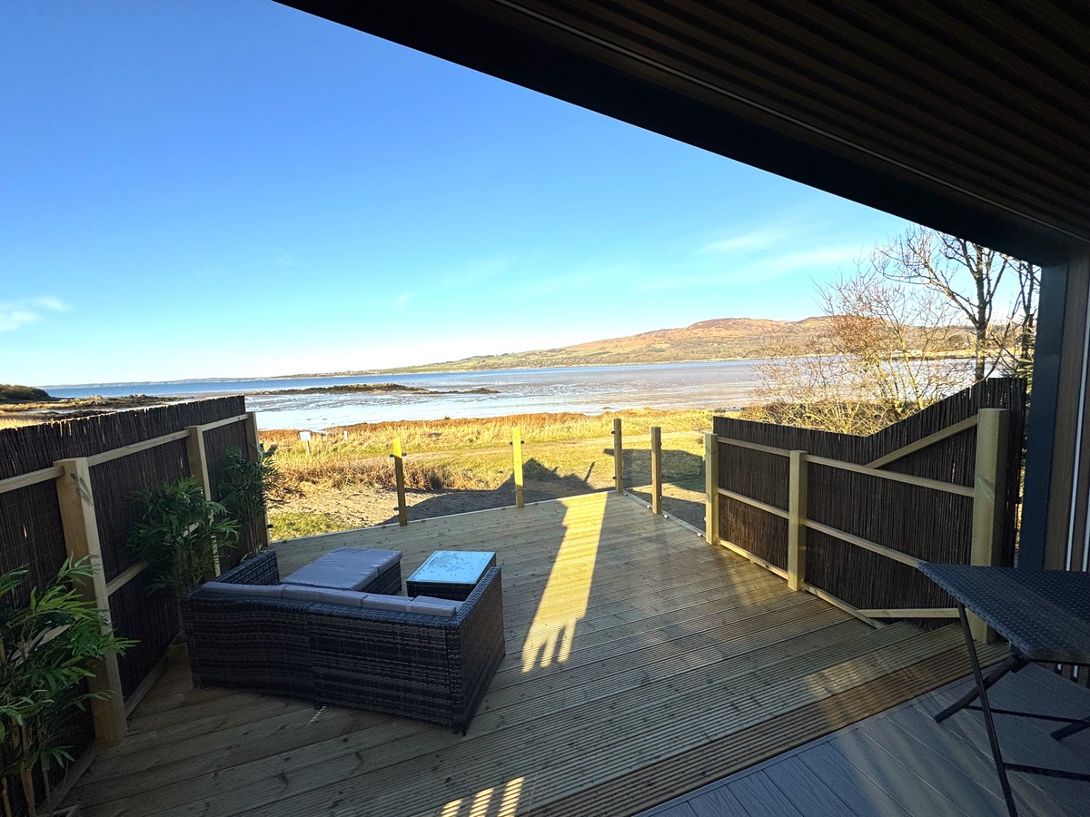 The Wee Yin deck and seating and view