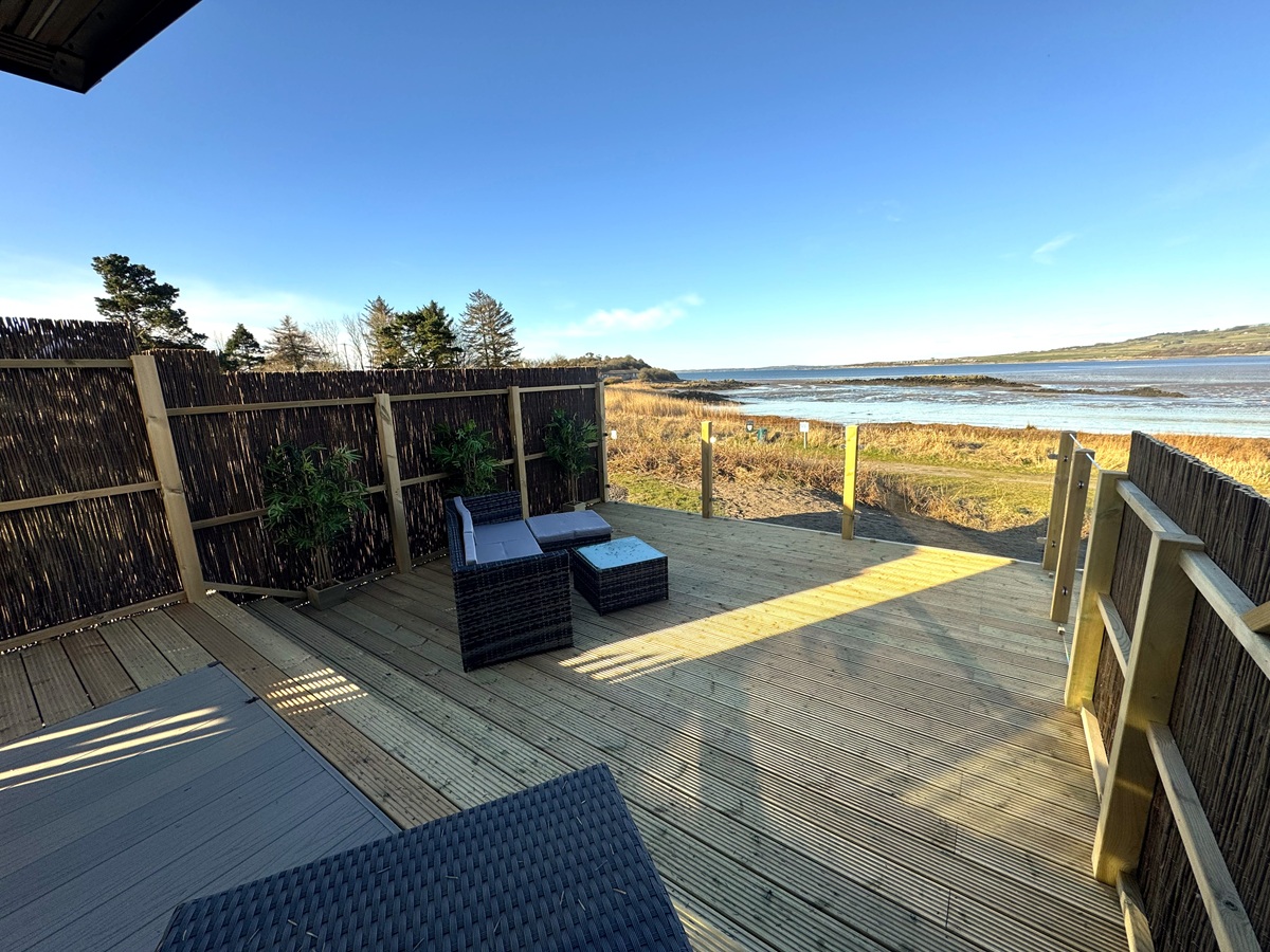 The Wee Yin deck and seating with view