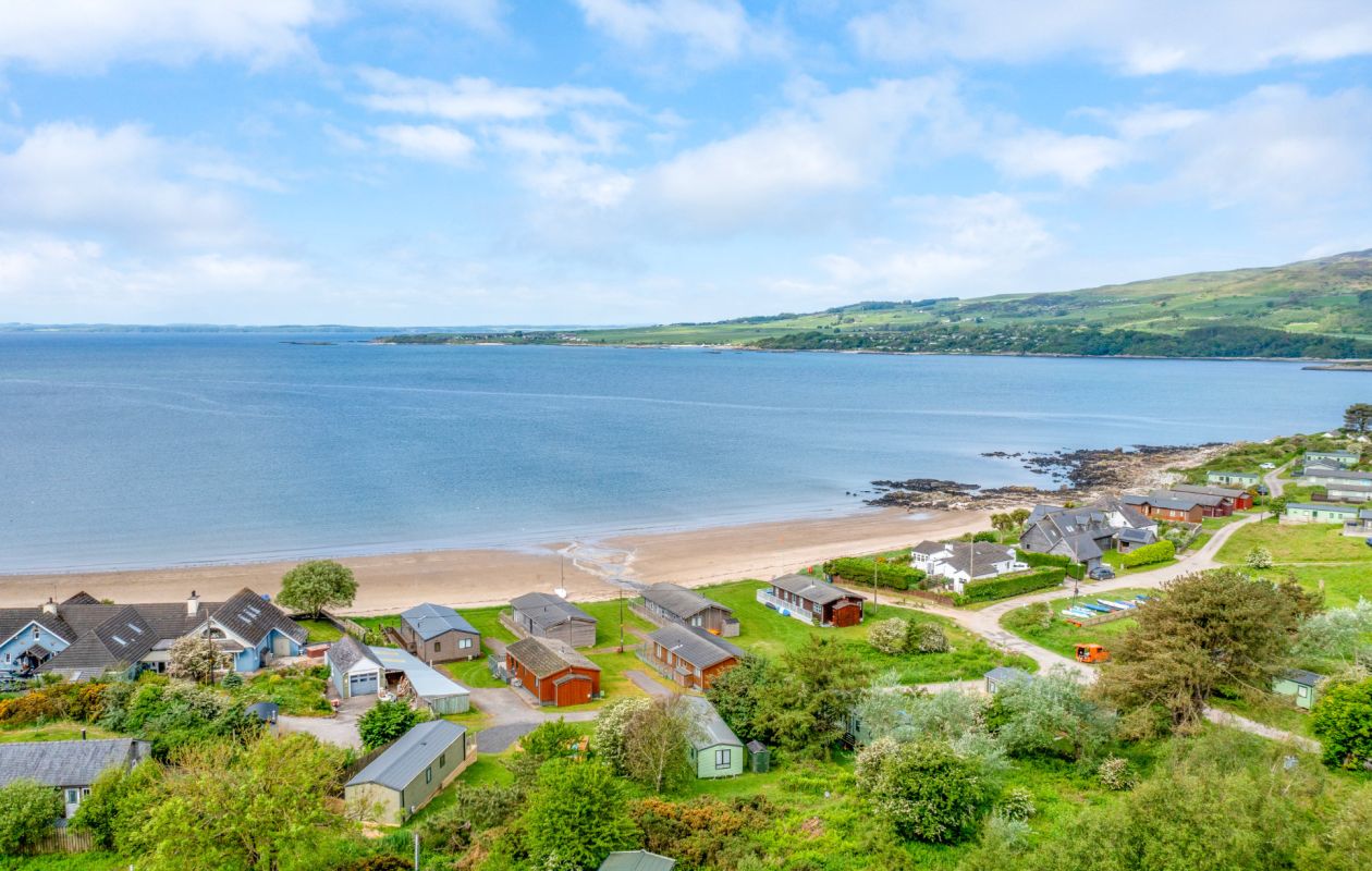 Private sandy beach at Sandgreen