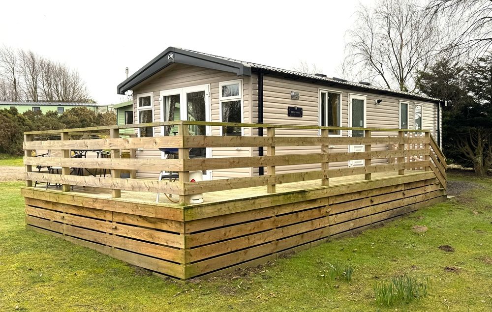 Nith hire fleet luxury caravan exterior