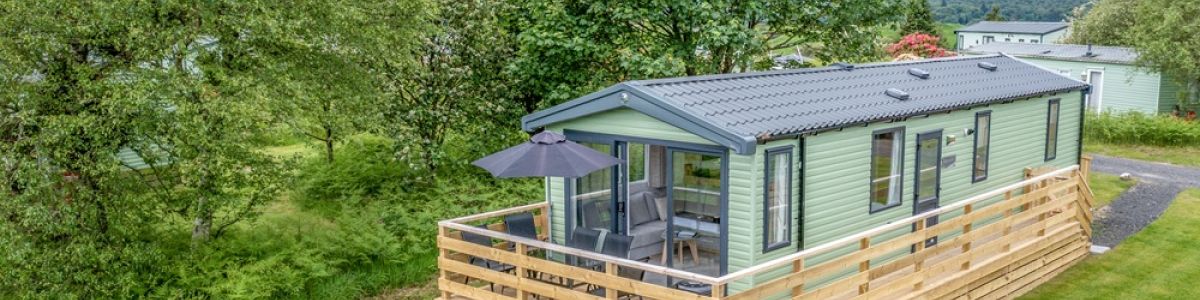 Criffel luxury rental caravan exterior